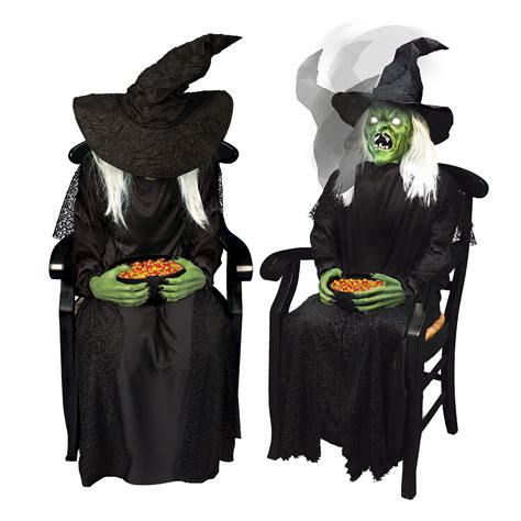 Sitting scare witch